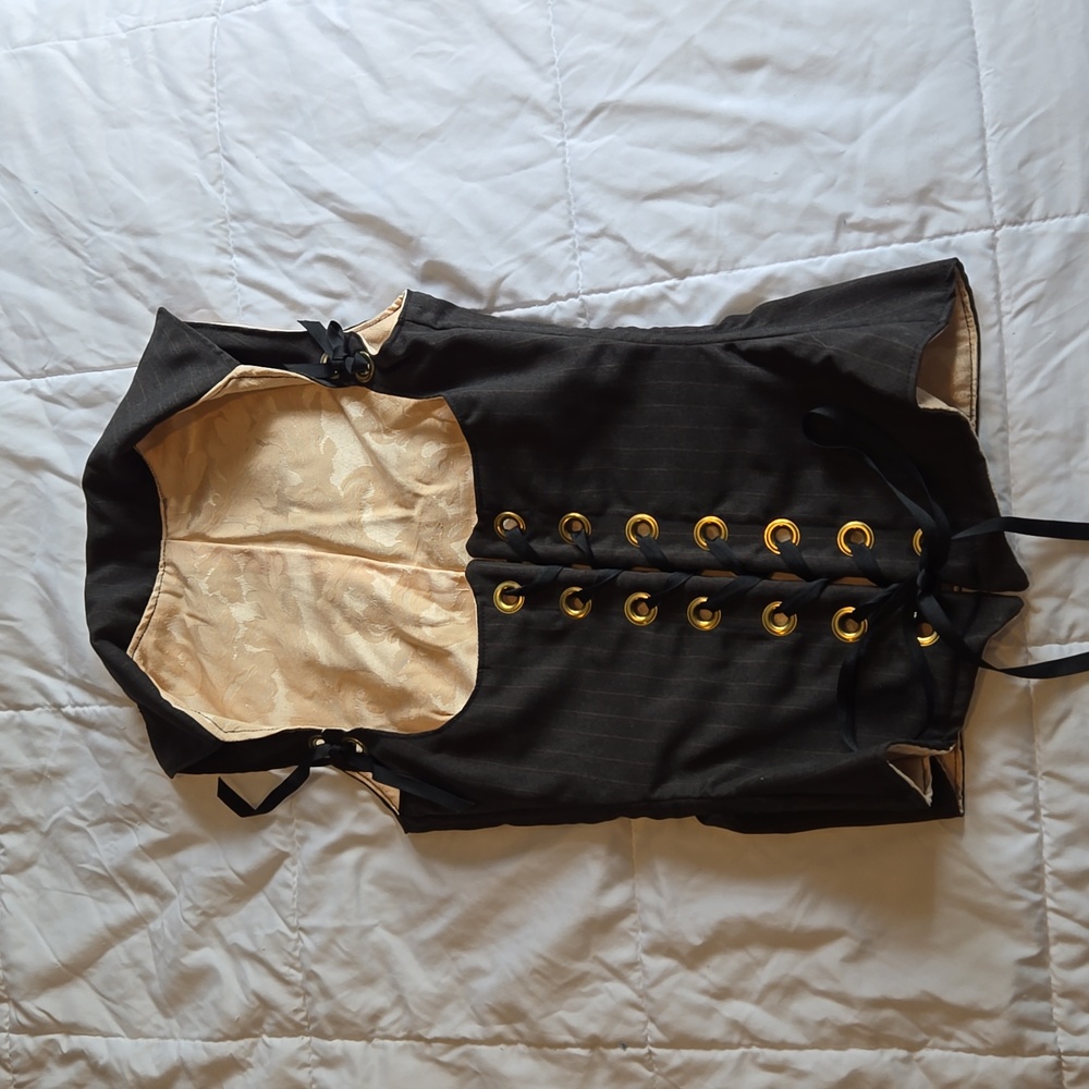 Long underbust corset with collar BNWOT